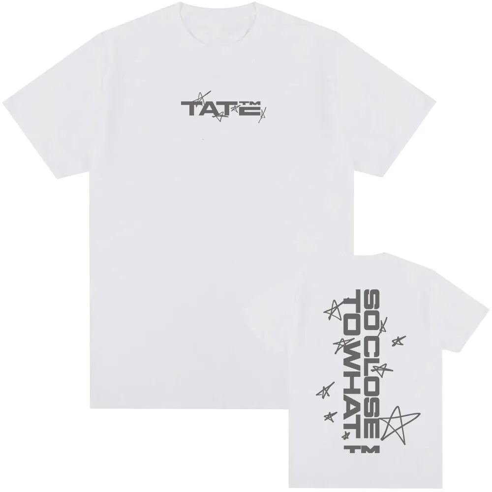 Tate McRae So Close To What Tshirts 2025 New Album Graphic T-shirt Cotton Short Sleeve Summer Tee-shirt Men Women Clothing Male