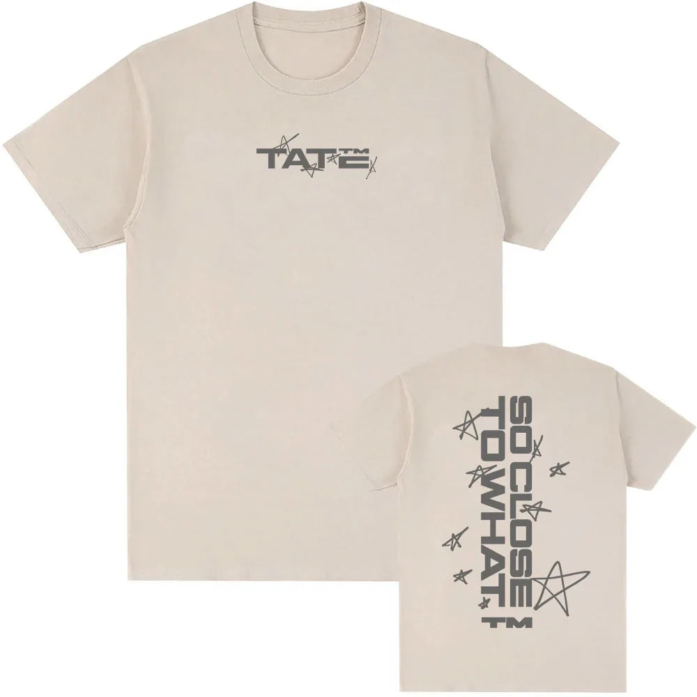 Tate McRae So Close To What Tshirts 2025 New Album Graphic T-shirt Cotton Short Sleeve Summer Tee-shirt Men Women Clothing Male